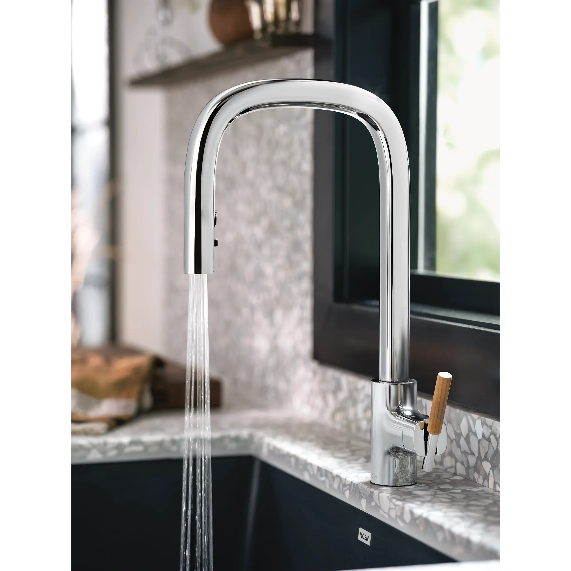 Tenon One-handle High Arc Pulldown Kitchen Faucet - Image 6