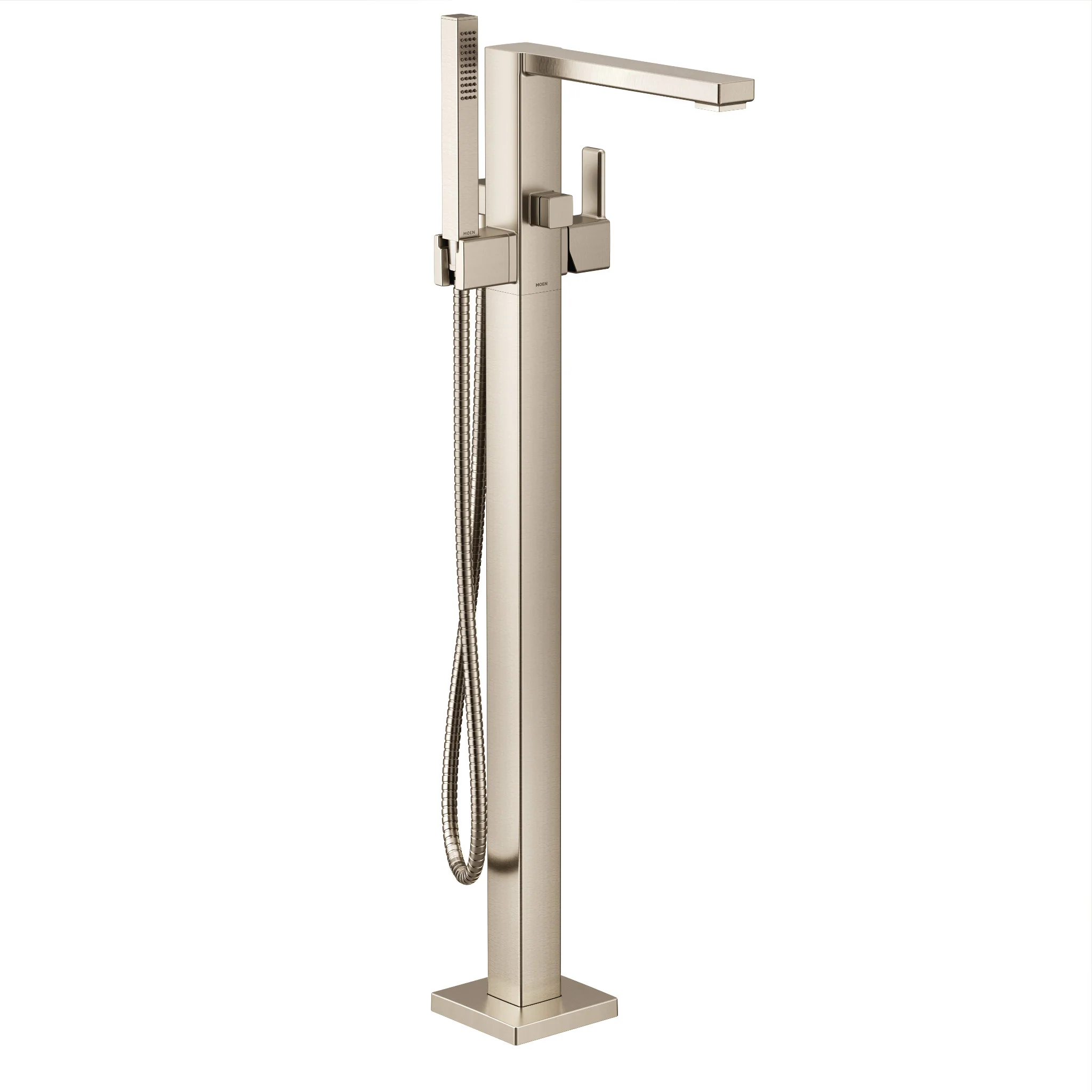 90 Degree Chrome one-handle tub filler includes hand shower - Image 7