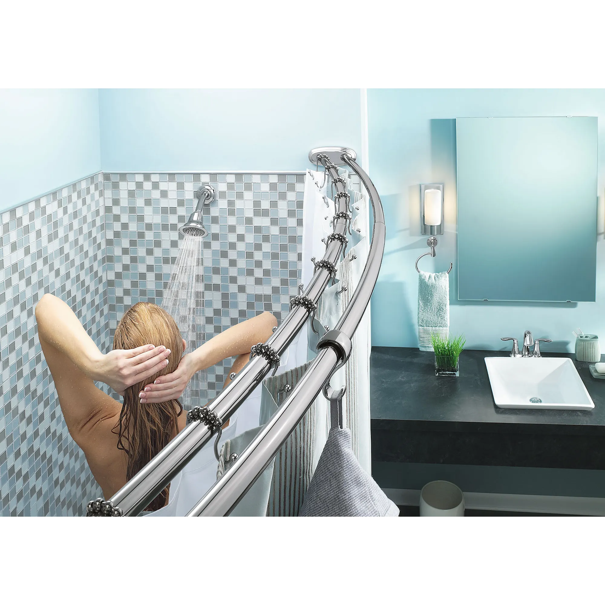 Moen Chrome Shower Curtain Rings - Image 15