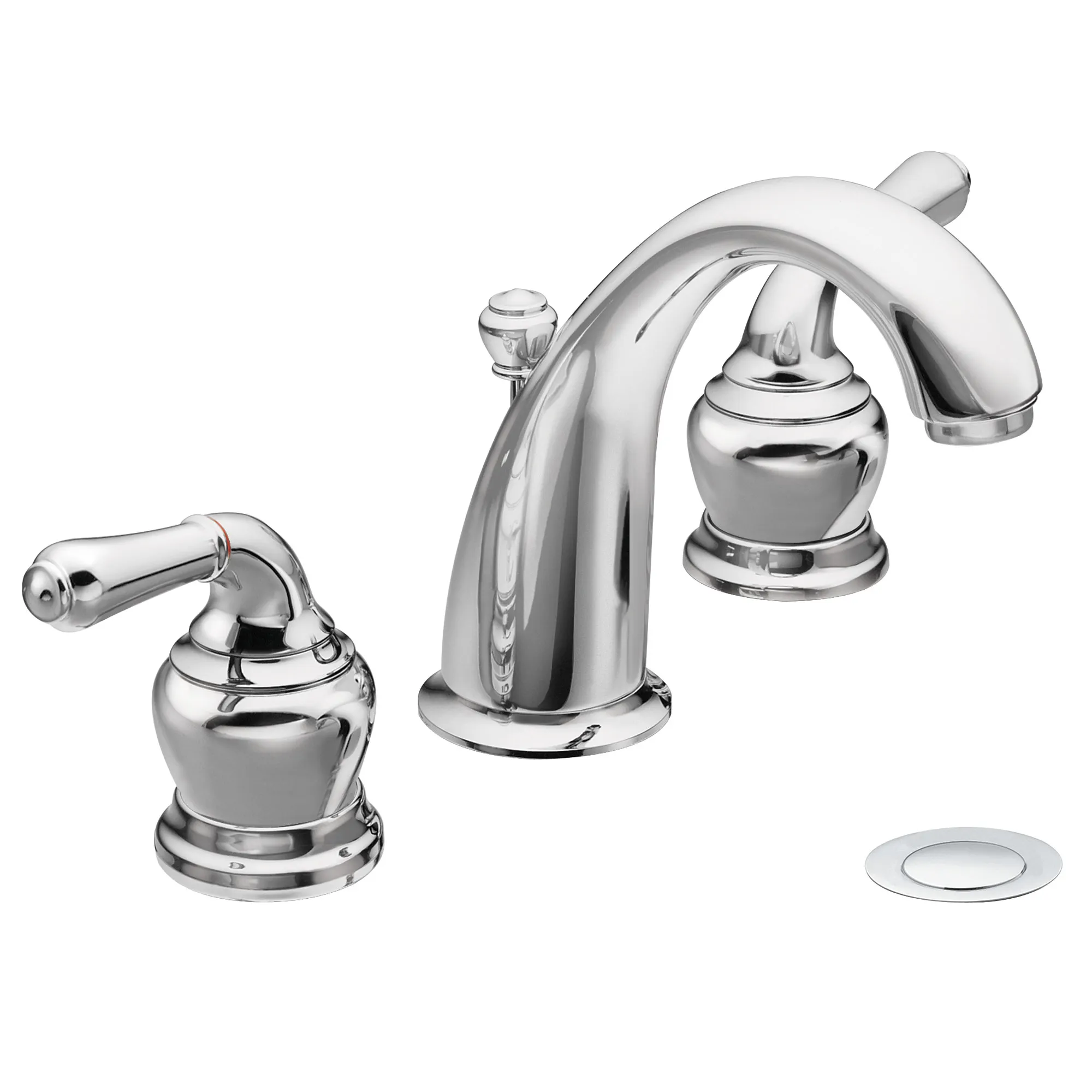 Monticello Chrome two-handle high arc bathroom faucet - Image 3