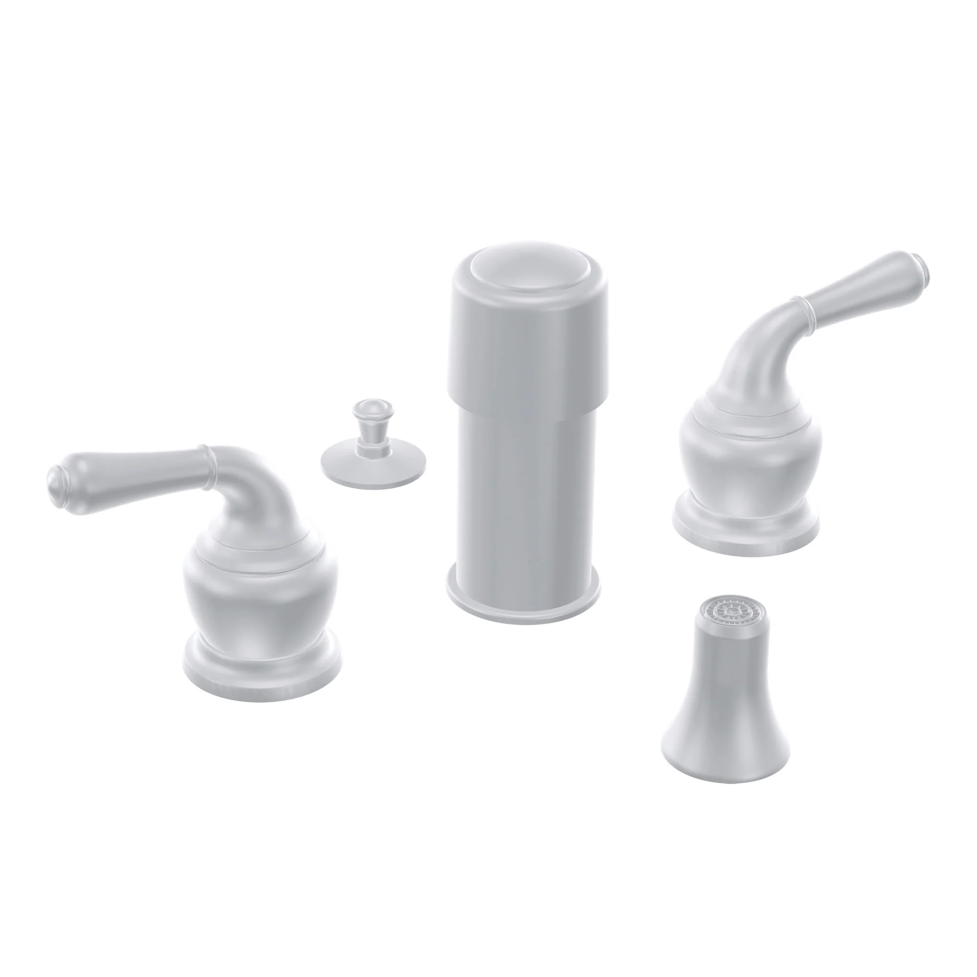 Monticello Chrome two-handle bidet faucet - Image 5