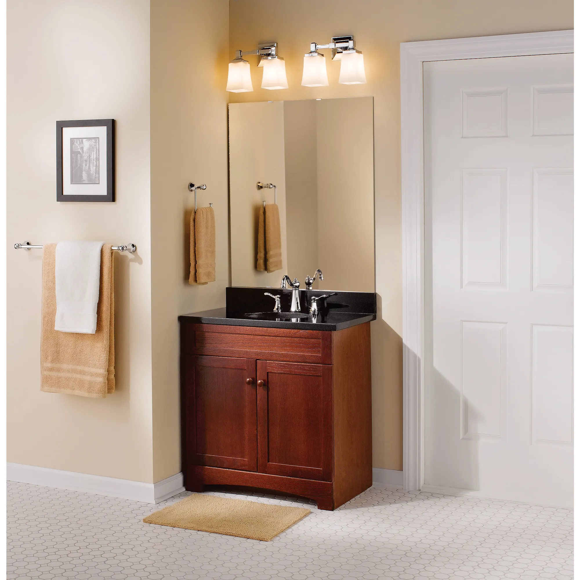Vestige Chrome two-handle high arc bathroom faucet - Image 4