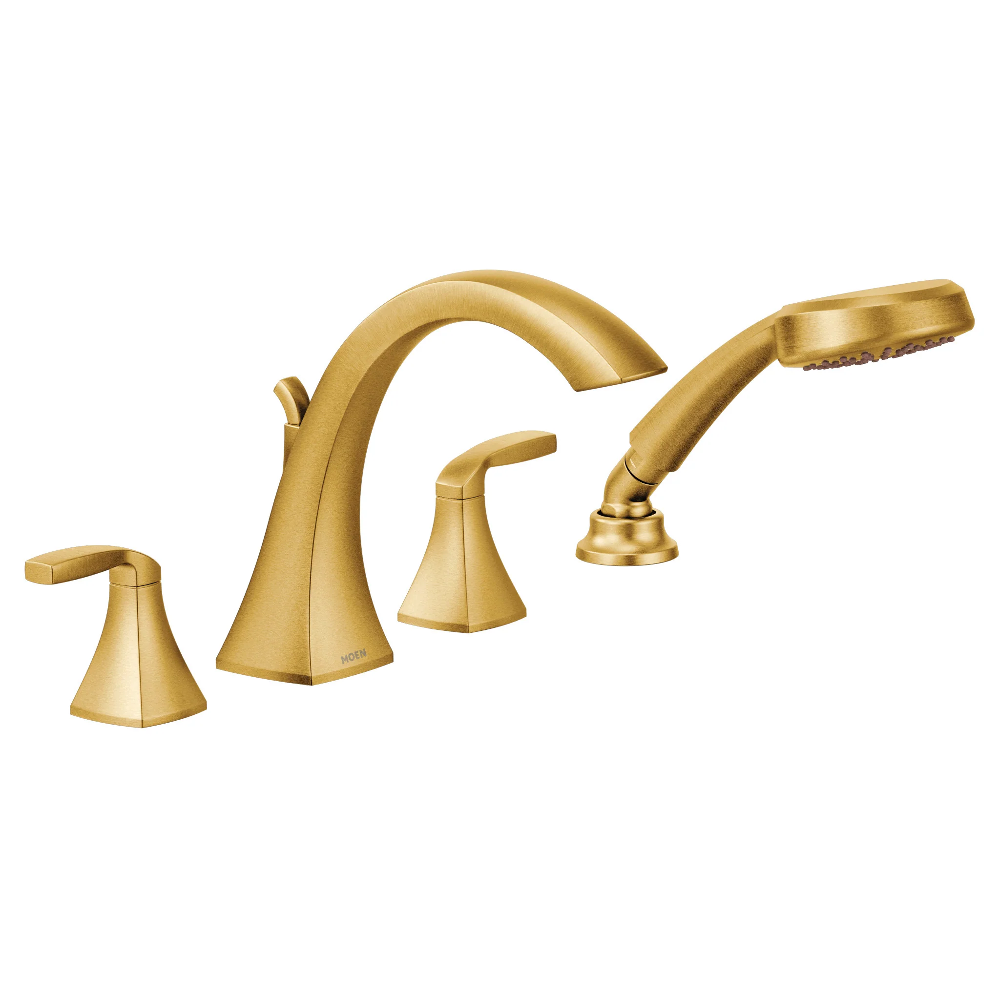 Voss Chrome Two-Handle High Arc Roman Tub Faucet including Handheld Shower - Image 11