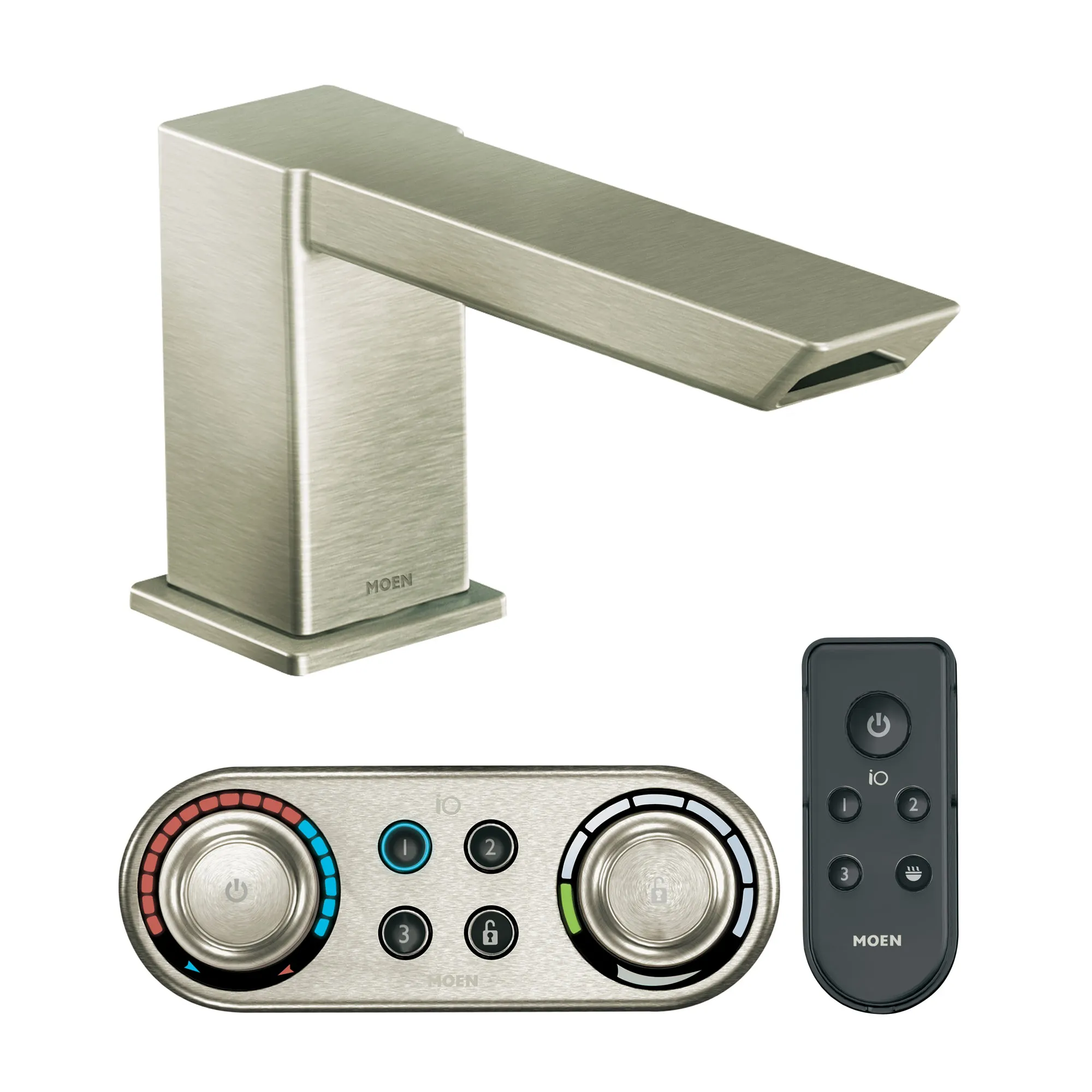 90 Degree Brushed nickel IoDIGITAL(R) tub/shower - Image 3