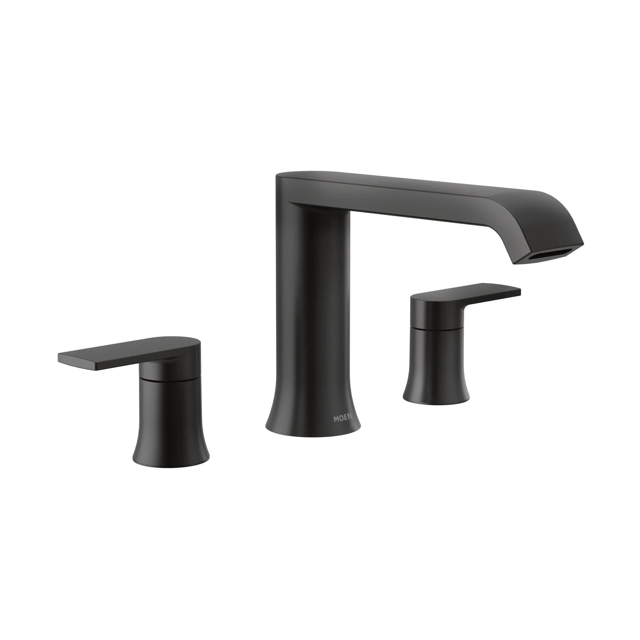 Genta LX Chrome Two-Handle Low Arc Roman Tub Faucet - Image 3