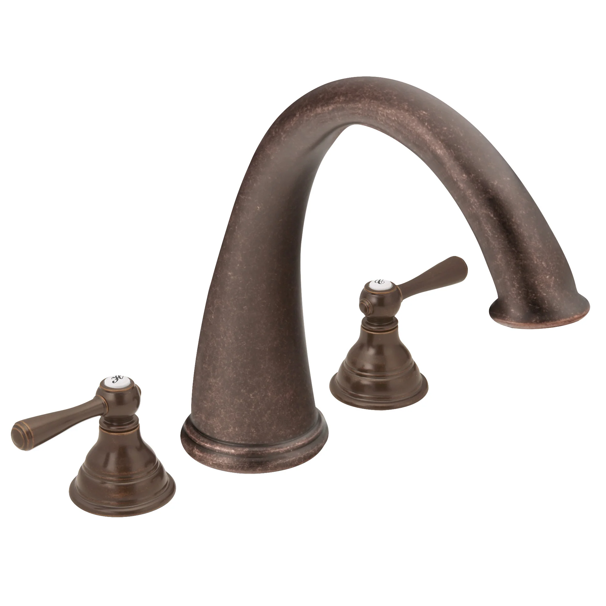 Kingsley Chrome Two-Handle High Arc Roman Tub Faucet - Image 5
