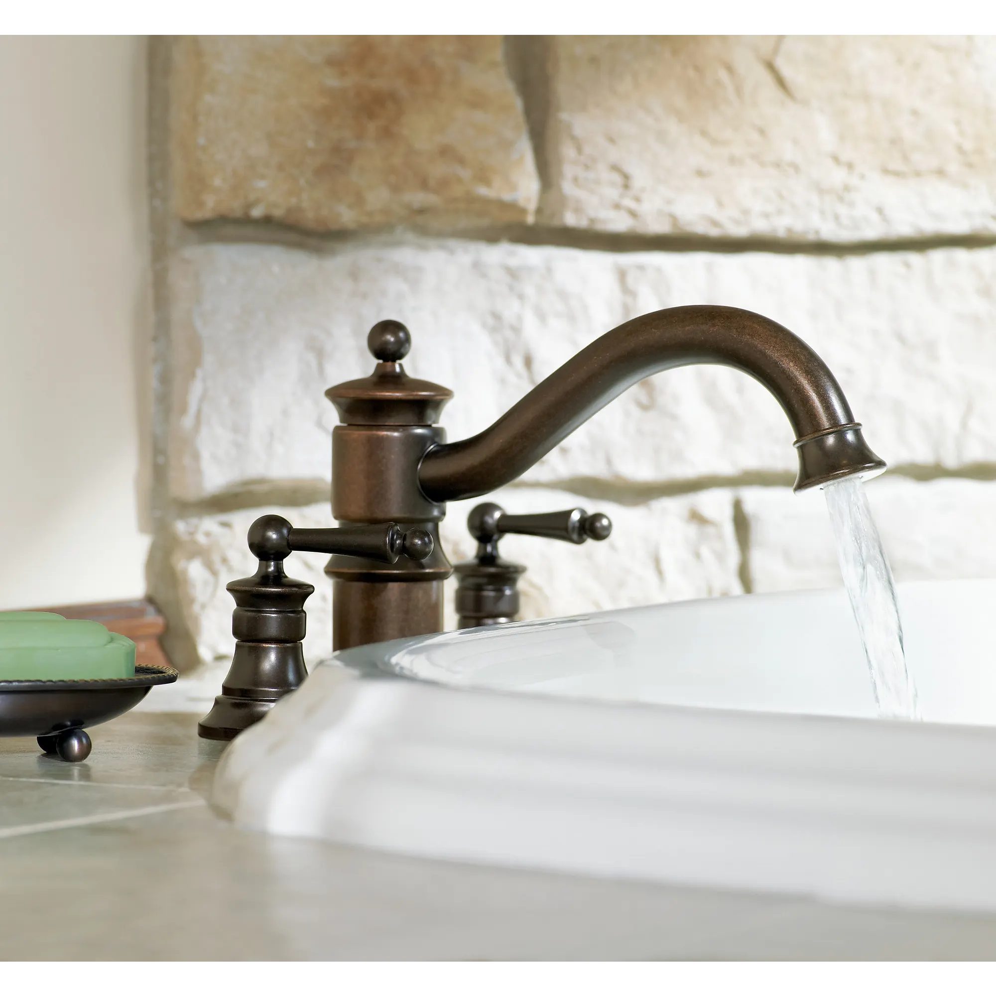 Waterhill Chrome two-handle high arc roman tub faucet includes hand shower - Image 6