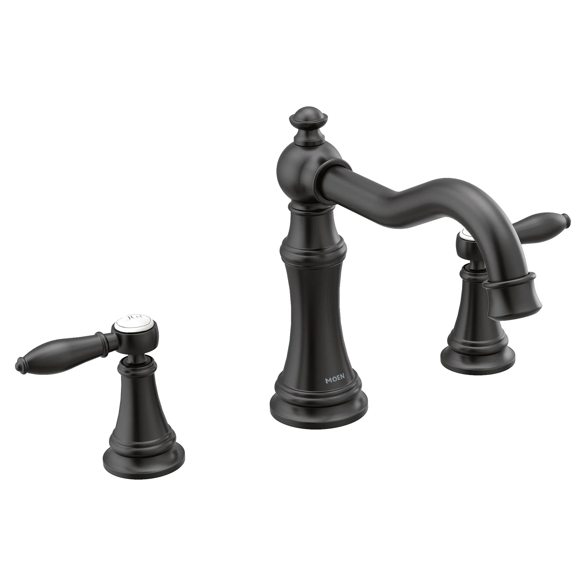 Weymouth Chrome Two-Handle High Arc Roman Tub Faucet - Image 4