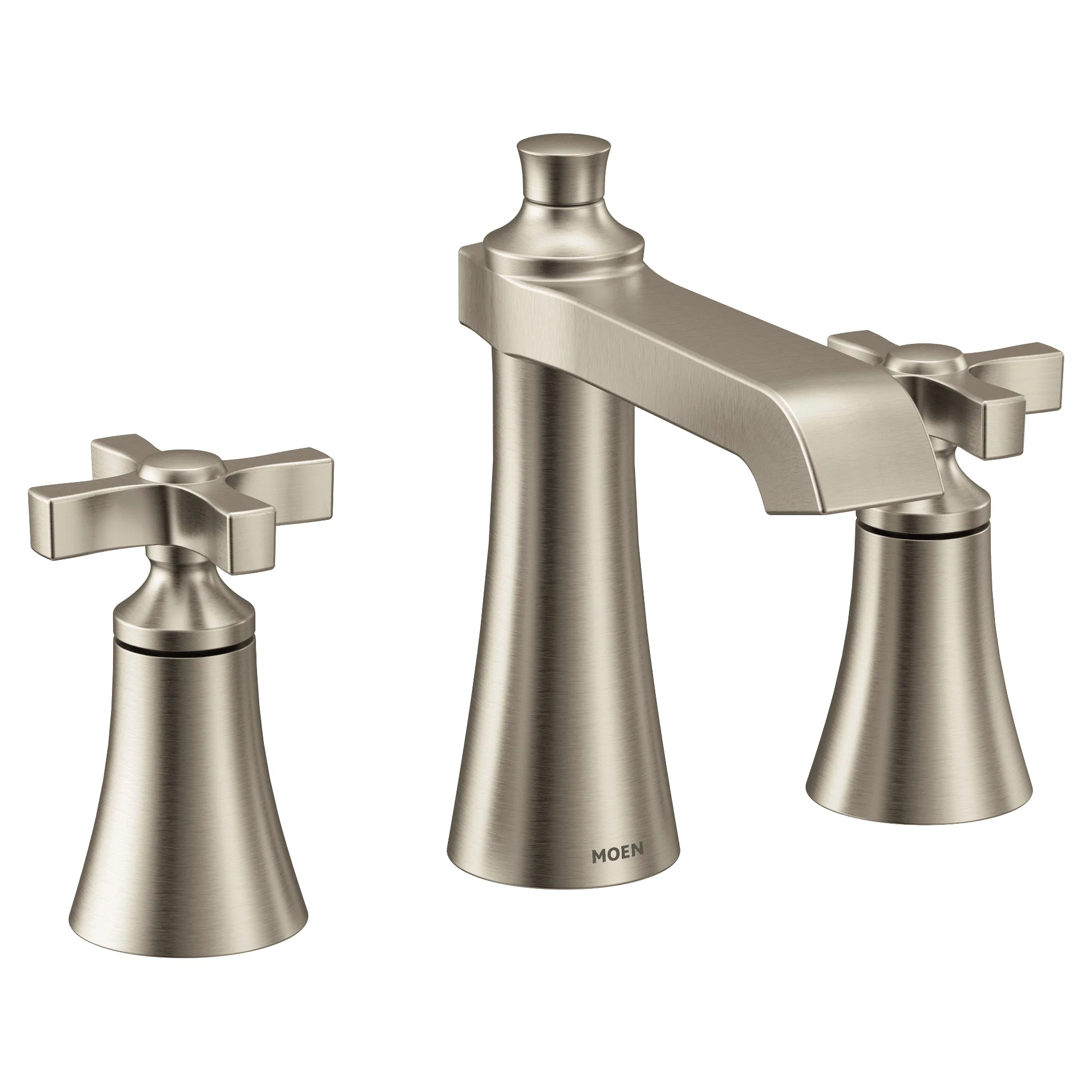 Flara Chrome Two-Handle High Arc Bathroom Faucet - Image 10
