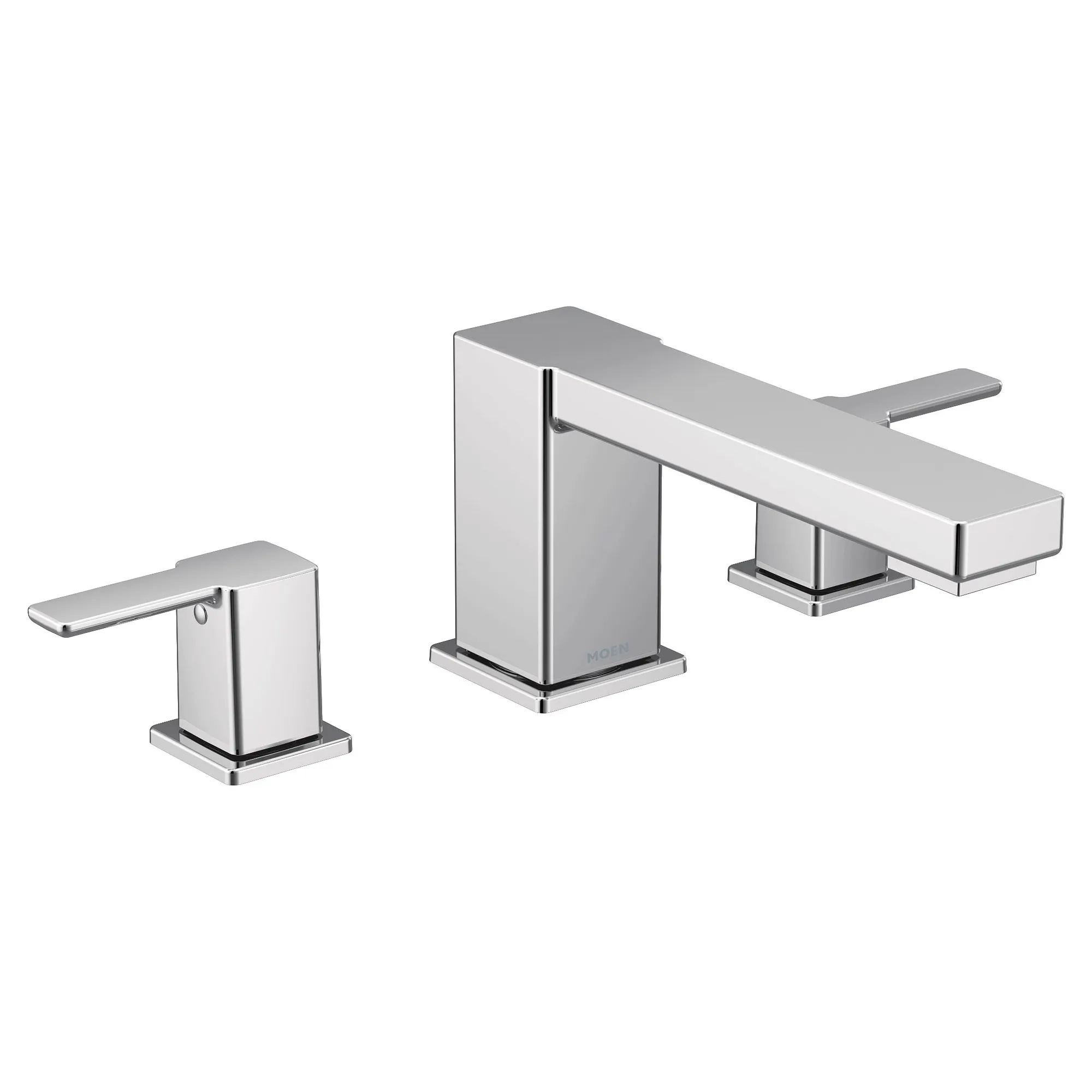 90 Degree Chrome two-handle high arc roman tub faucet - Image 2