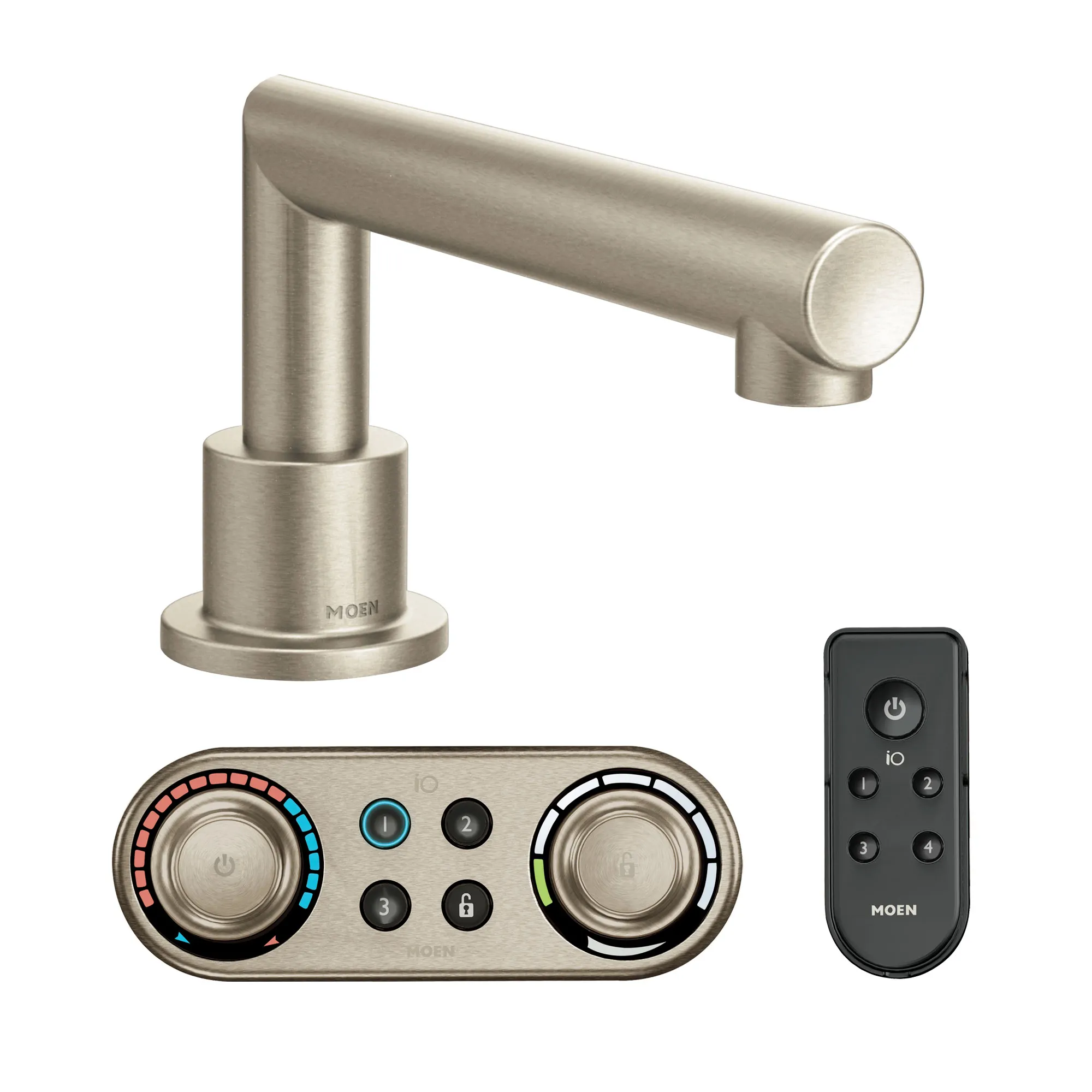 Arris Brushed nickel roman tub faucet includes IoDIGITAL(R) technology - Image 2