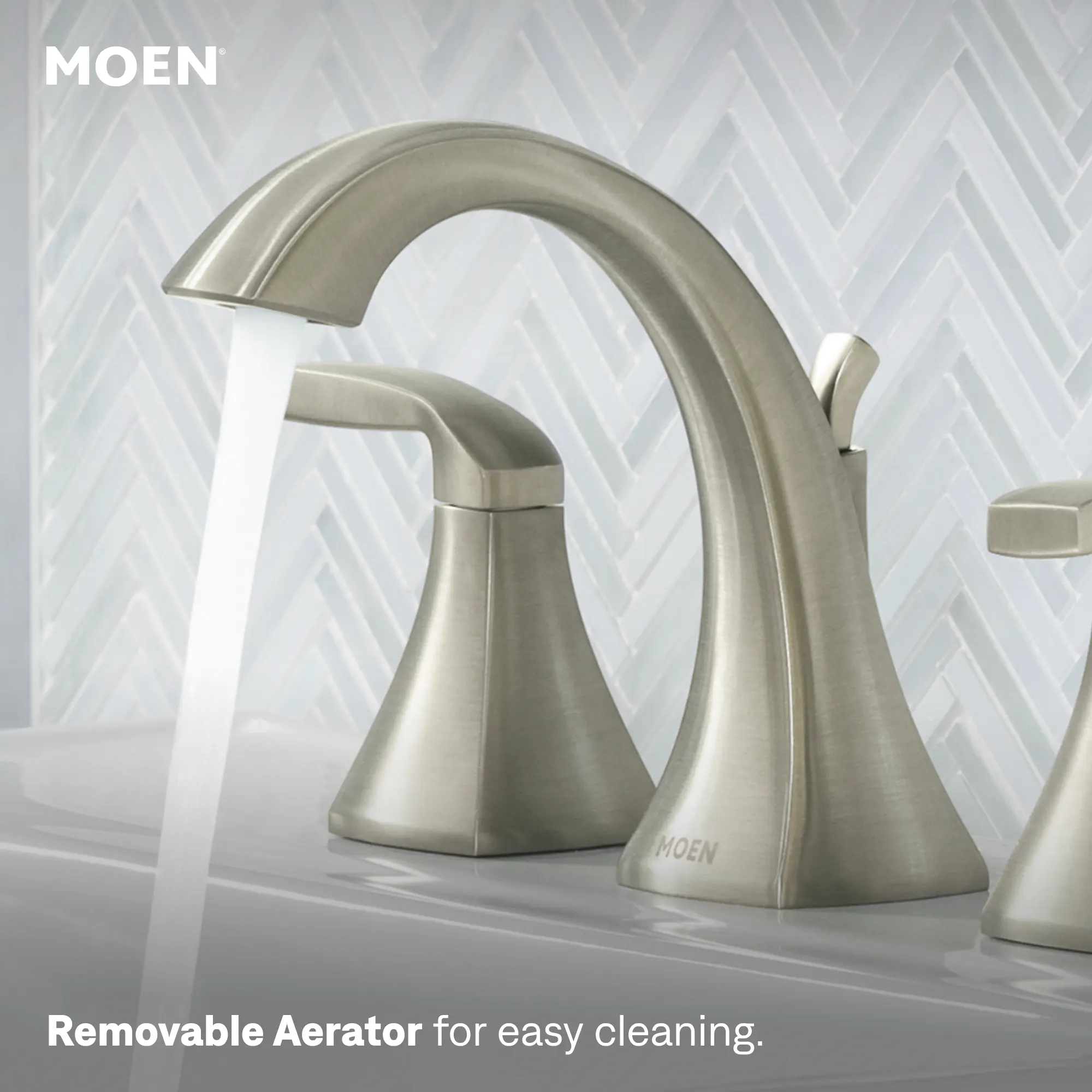Voss Chrome two-handle high arc bathroom faucet - Image 33