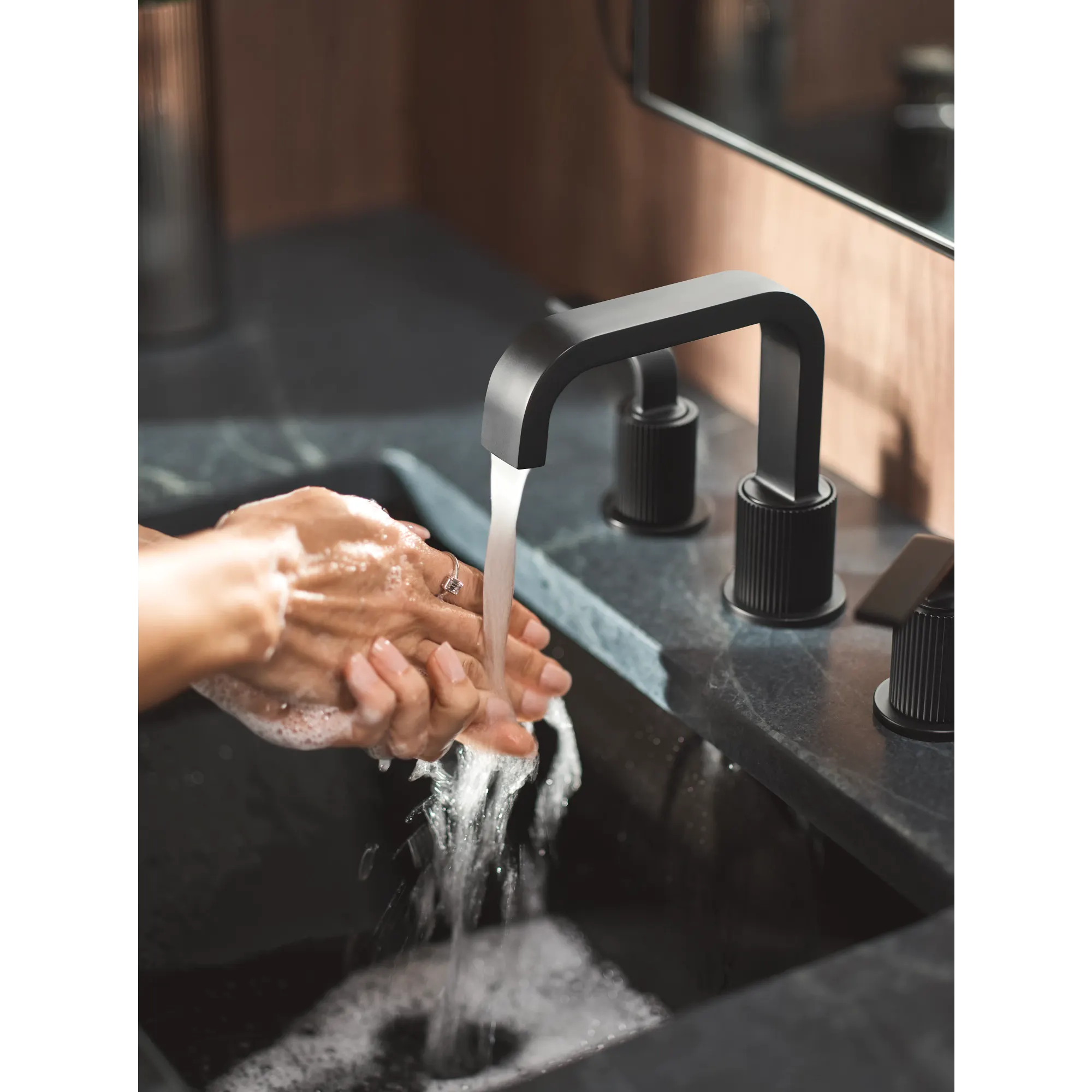 Cambium Chrome two-handle high arc bathroom faucet - Image 9