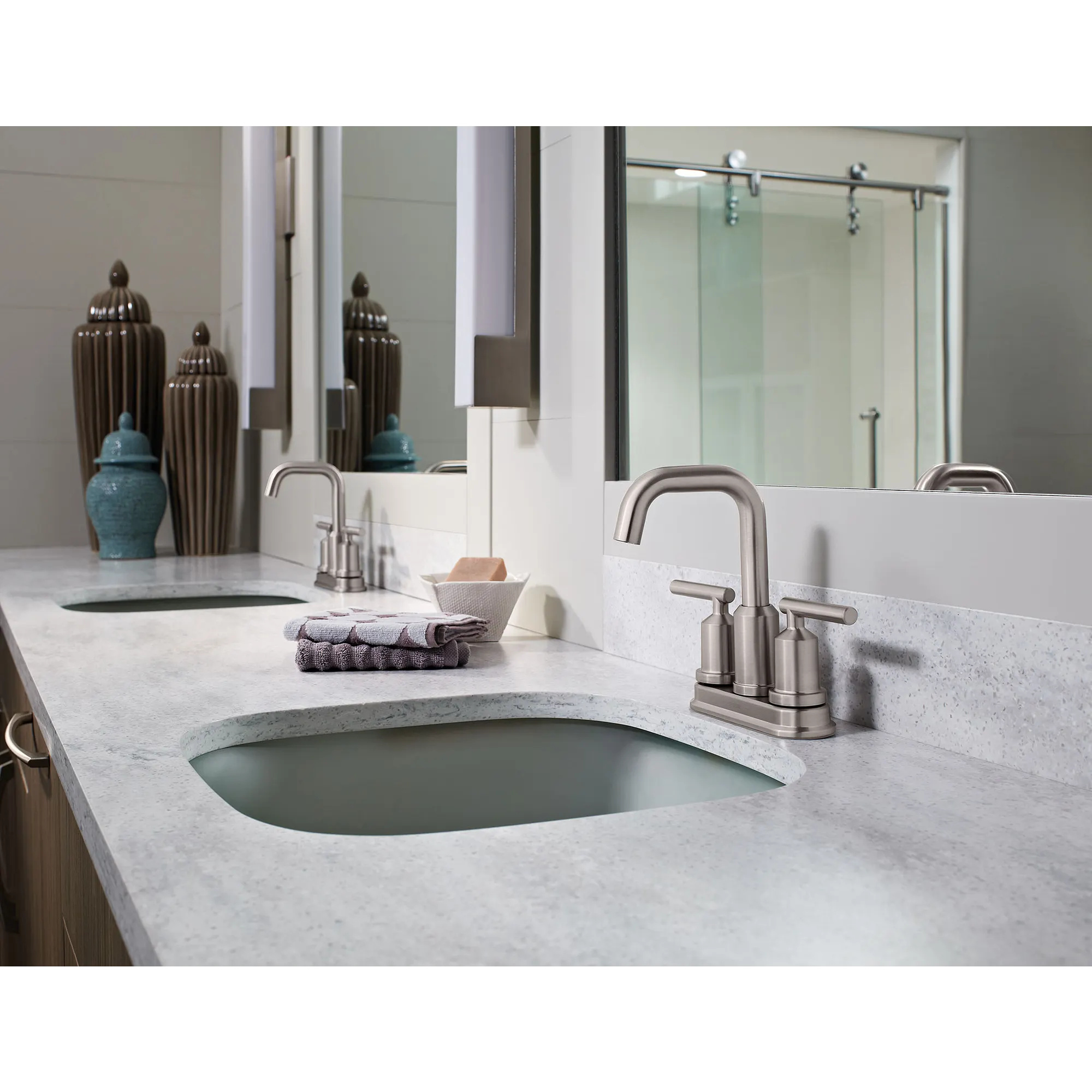 Gibson Two-handle Centerset Bathroom Sink Faucet - Image 7