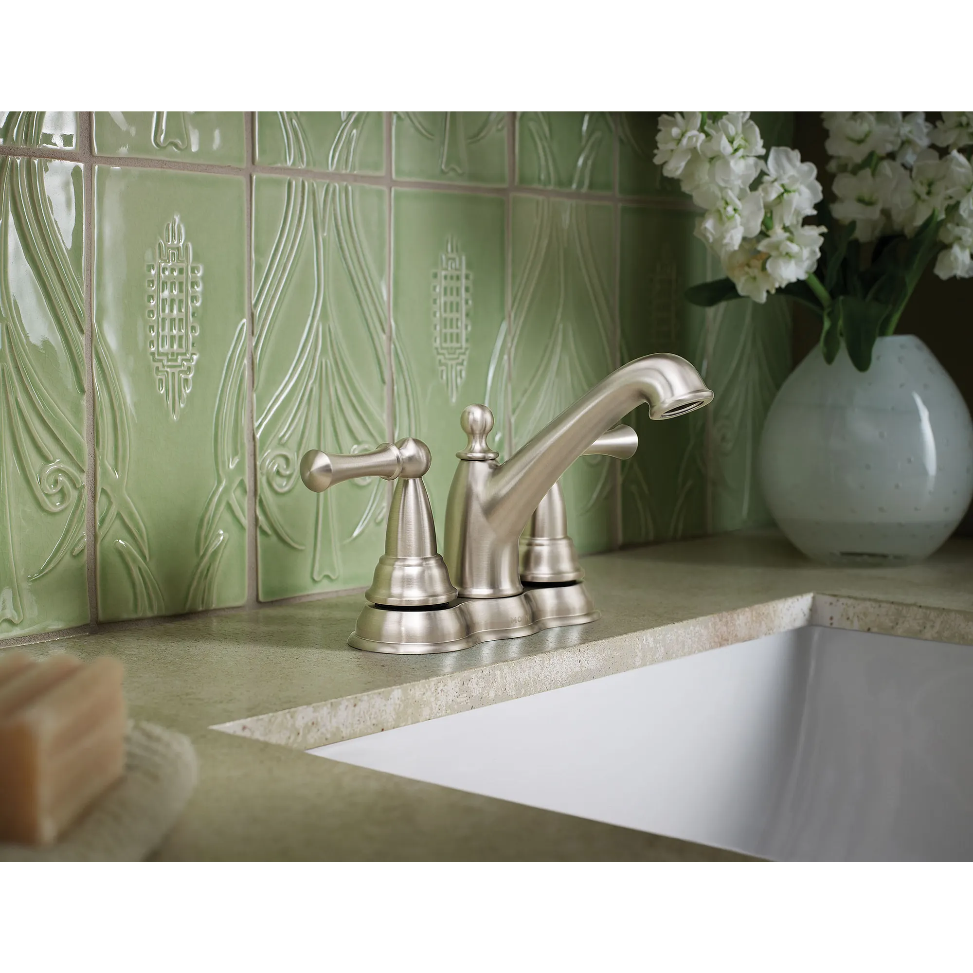 Sage Two-handle Centerset Bathroom Sink Faucet - Image 2